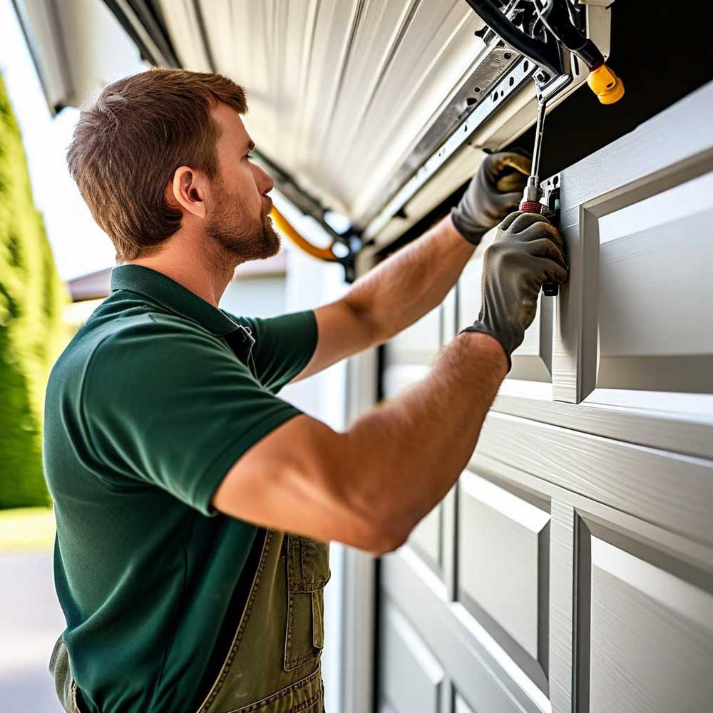 bolting-garage-door-panel Repairing garage door opener | FixDoor