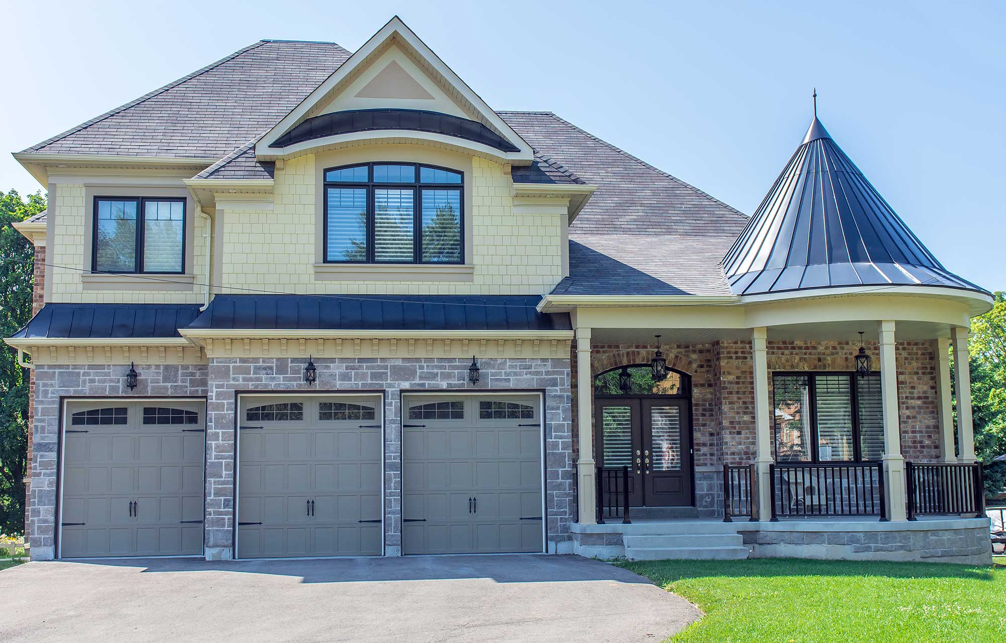 Beautifully crafted Garage Doors for a Luxury Home in Marble Falls, Texas